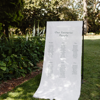 Classic - Linen Seating Sign