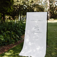 Classic - Linen Welcome Sign