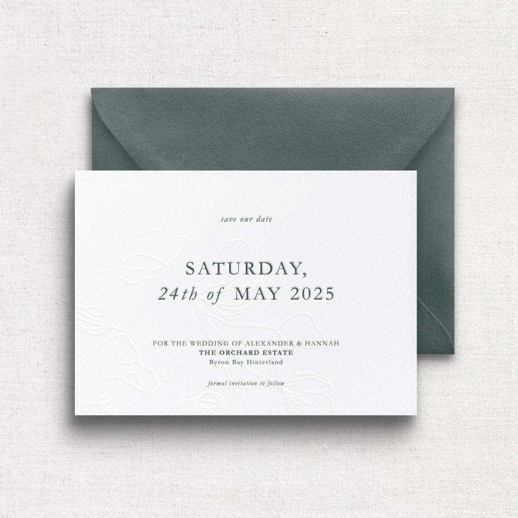 Classic - Save The Date Card