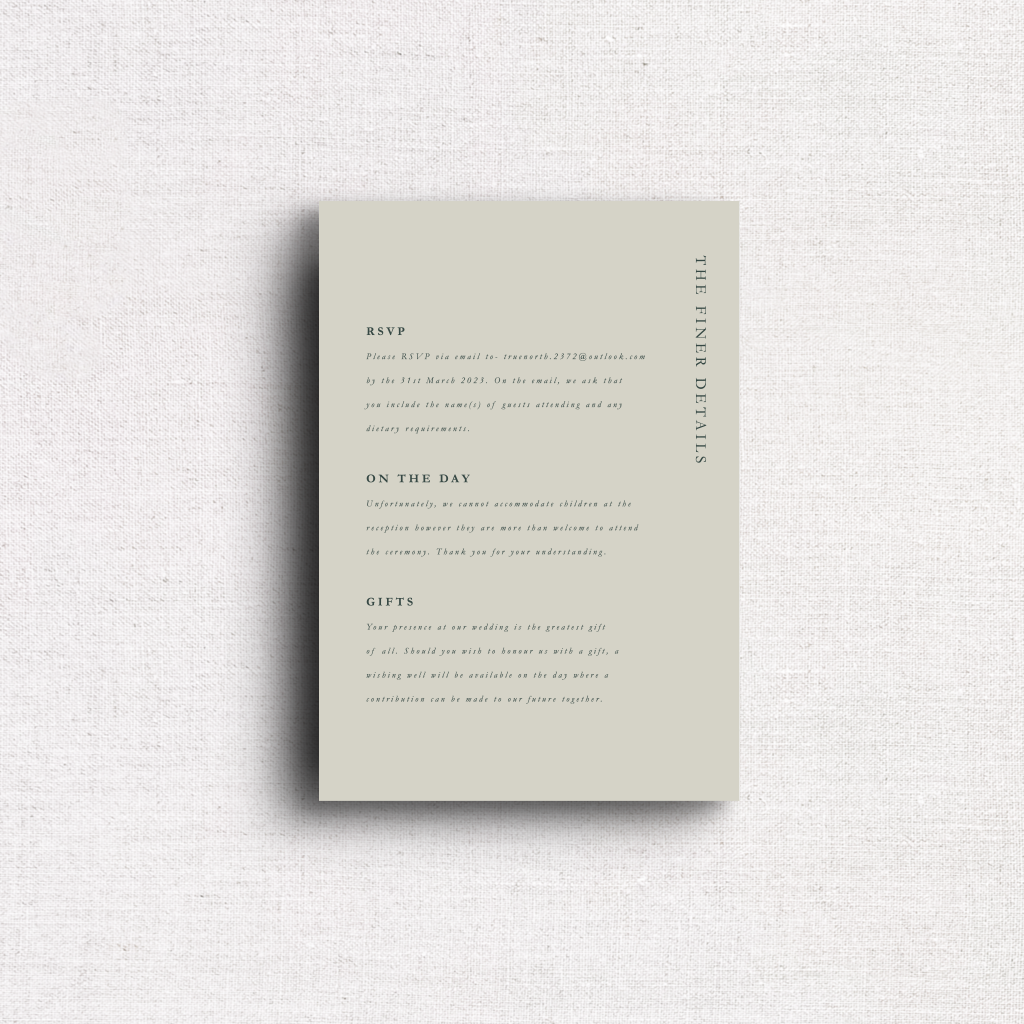 Classic - Enclosure Card