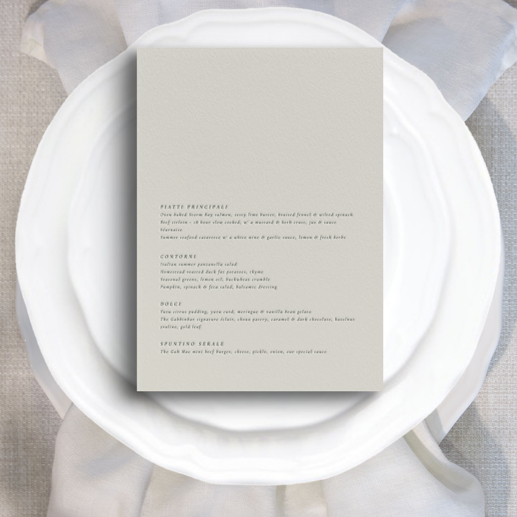 Classic - Menu