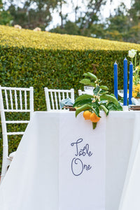 Linen Table Numbers