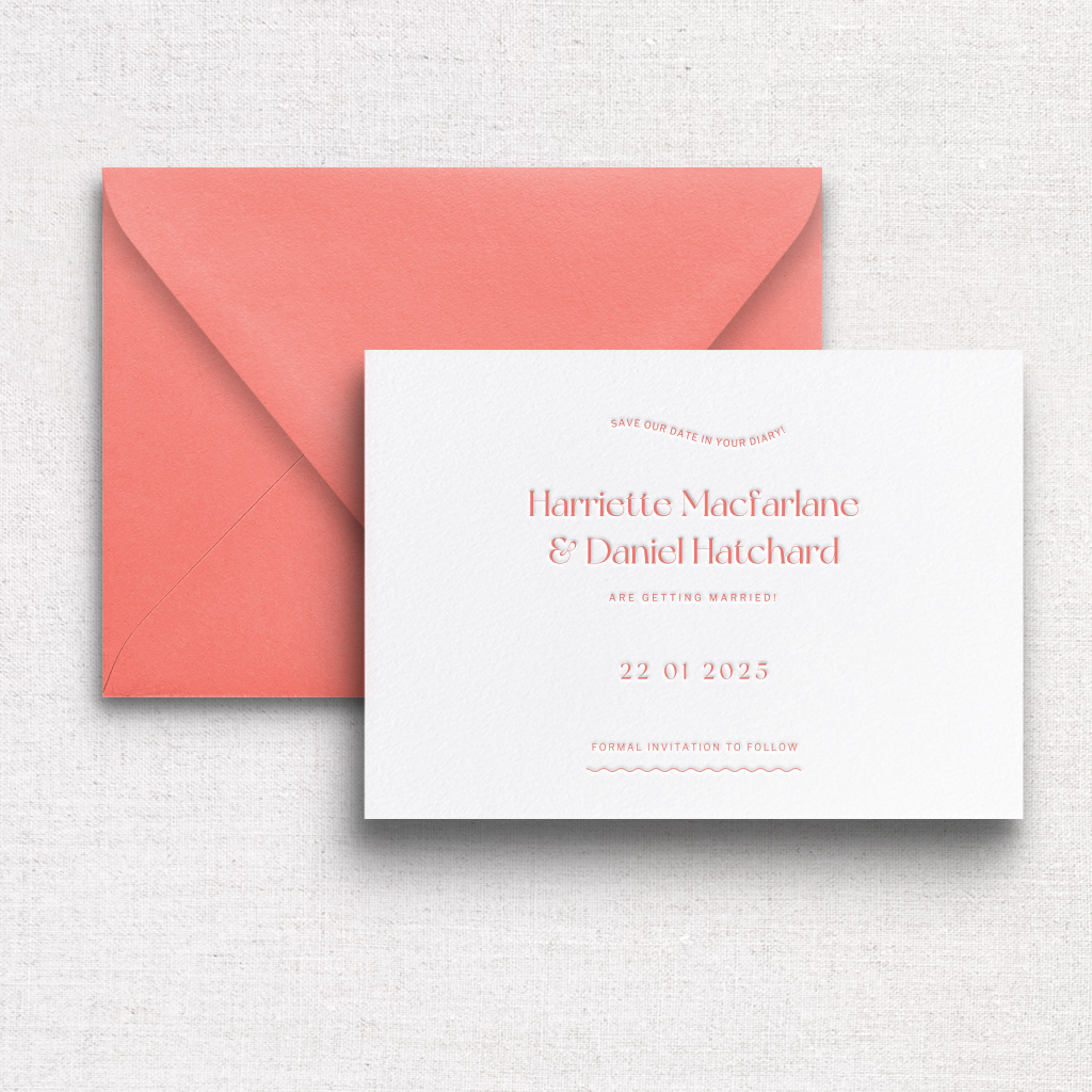 Sherbet - Save The Date Card