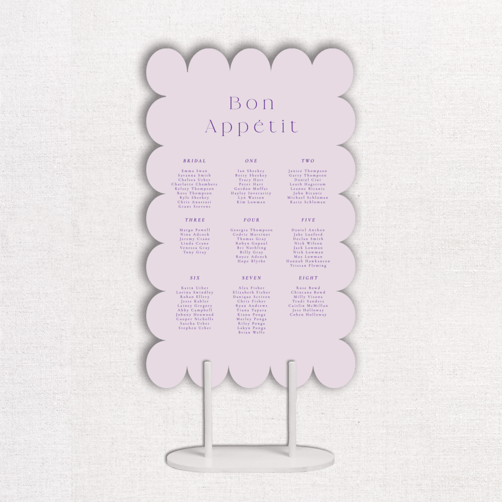 Sherbet - Seating Chart