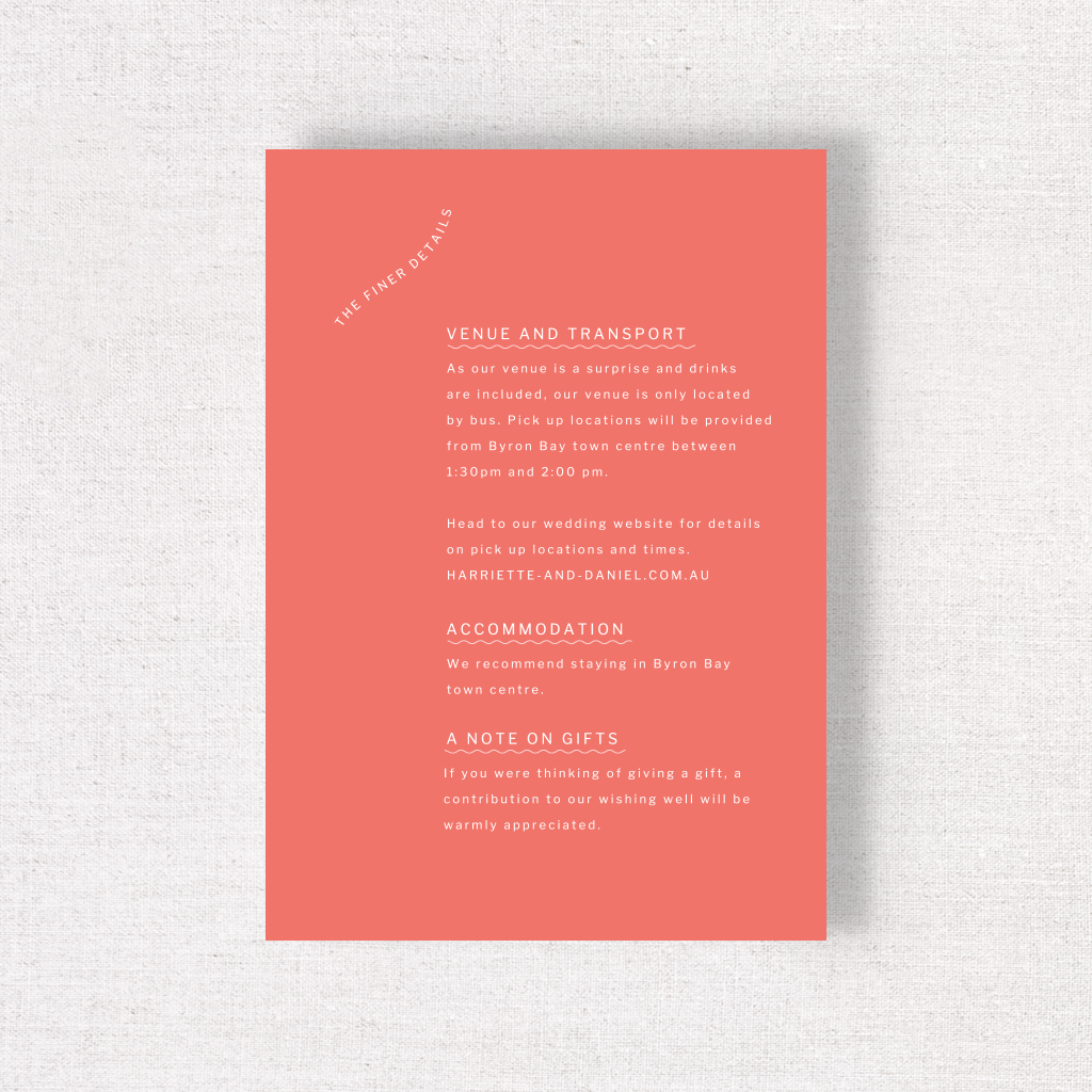 Sherbet - Enclosure Card