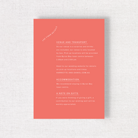 Sherbet - Enclosure Card