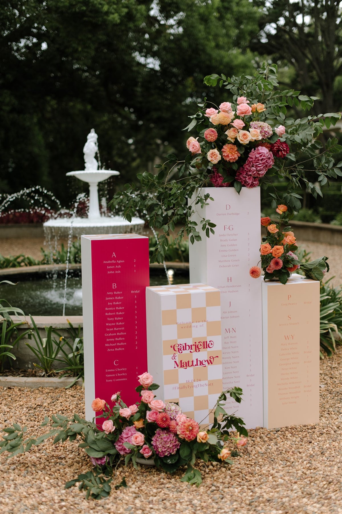 The Moment- Seating Chart + Welcome Sign combination