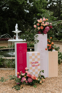The Moment- Seating Chart + Welcome Sign combination