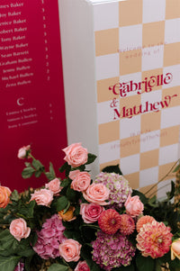 The Moment- Seating Chart + Welcome Sign combination