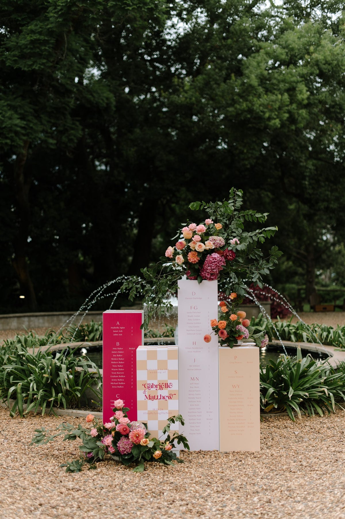 The Moment- Seating Chart + Welcome Sign combination